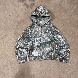 AKIMBO Realtree Camo Zip Up Hoodie Hooded Sweatshirt Men's Medium